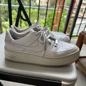 Nike Air Force 1 One Low Sage Triple White Shadow AF1 AR5339-100 Women Size 8.5